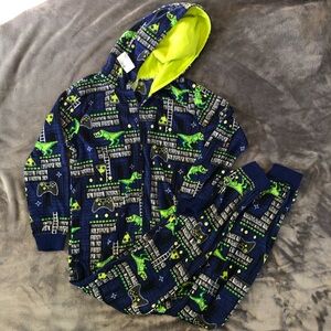 The Children's Place Dinosaur Video Game Pajamas